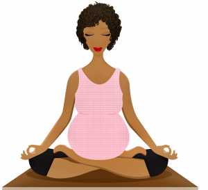 pregnant woman yoga, afro american, pregnant-3739317.jpg